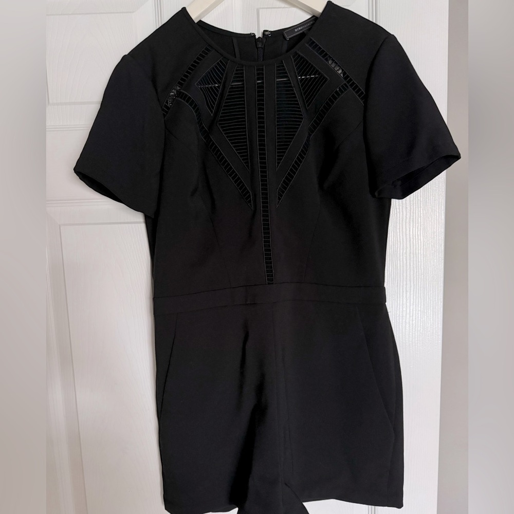 BCBGMaxazaria black romper